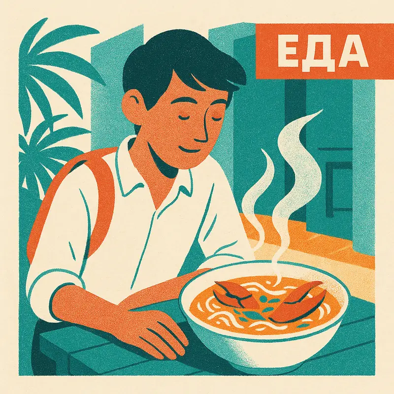 Иллюстрация к заметке: Banh Canh Cua Ba Ba в Хошимине попала в Bib Gourmand
