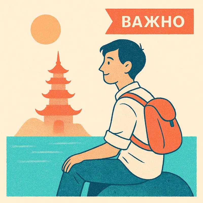 Иллюстрация к заметке: У пагоды Long Son в Нячанге не пристают