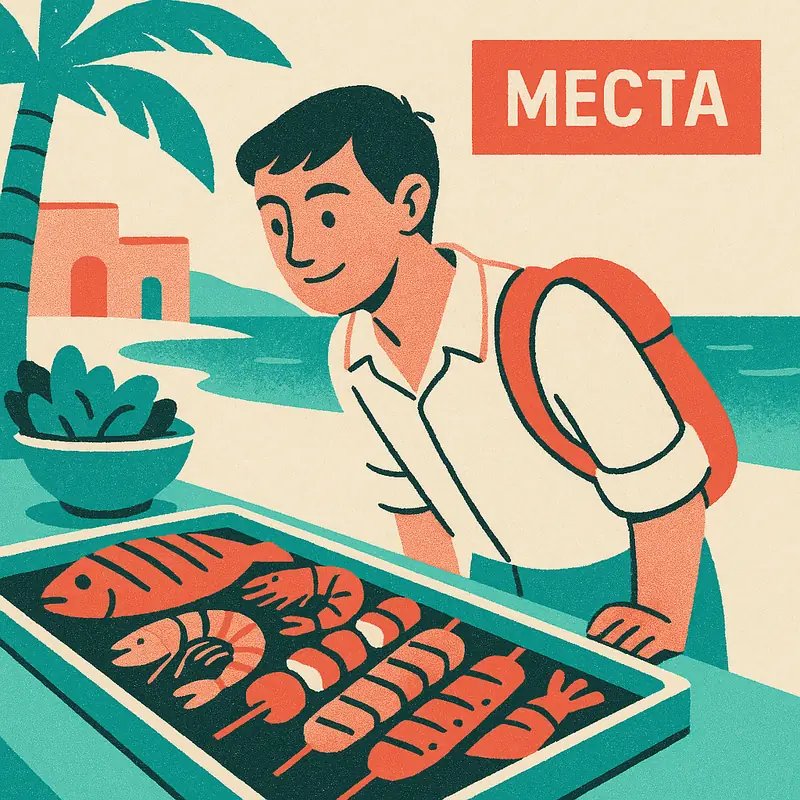 Иллюстрация к заметке: Морепродукты + мясо + пиво до отвала в Нячанге. От 220